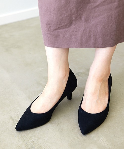 ポインテッドヒールパンプス【Made in Japan】<ふわさら>(113-38603)JELLY BEANS(ジェリービーンズ)（パンプス）｜JELLY BEANS（ジェリービーンズ）