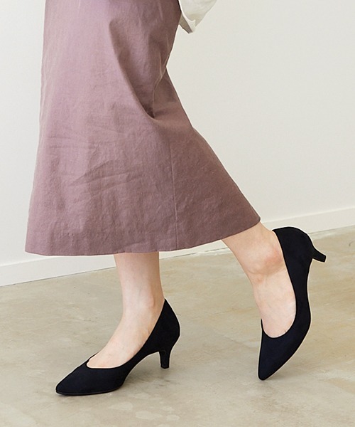 ポインテッドヒールパンプス【Made in Japan】<ふわさら>(113-38603)JELLY BEANS(ジェリービーンズ)（パンプス）｜JELLY BEANS（ジェリービーンズ）