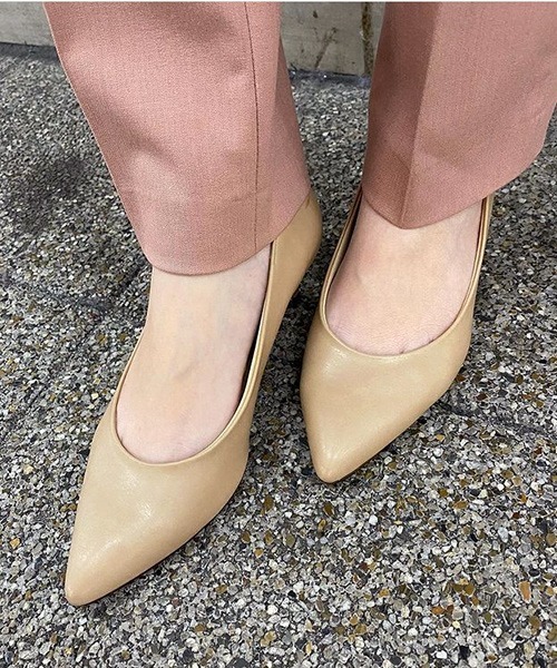 JELLY BEANS（ジェリービーンズ）の「ポインテッドヒールパンプス【Made in Japan】<ふわさら>＜痛くない＞＜疲れない＞(113-38603)JELLY BEANS(ジェリービーンズ)（パンプス・レディース・ブラック系その他/グレー/ベージュ/ブラック/ワイン/ベージュ系その他/グレー系1/ブラック系1/カーキ/アイボリー・23/24/25/22/25.5/22.5/24.5/23.5/21.5）」の17枚目の写真