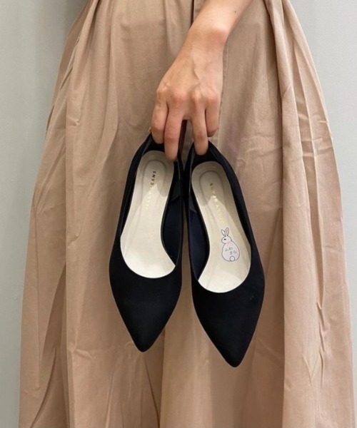 ポインテッドヒールパンプス【Made in Japan】<ふわさら>(113-38603)JELLY BEANS(ジェリービーンズ)（パンプス）｜JELLY BEANS（ジェリービーンズ）