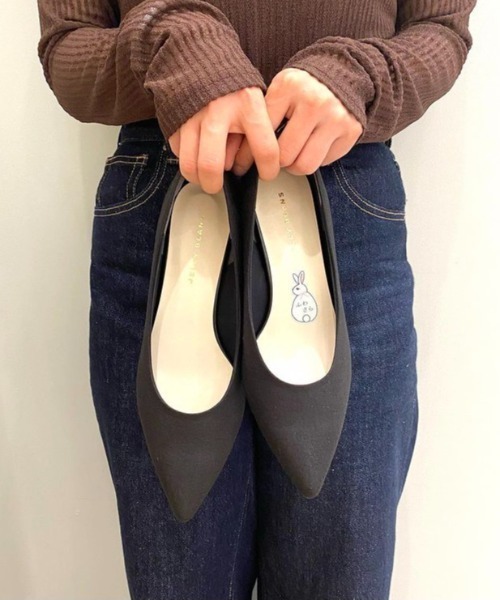 ポインテッドヒールパンプス【Made in Japan】<ふわさら>(113-38603)JELLY BEANS(ジェリービーンズ)（パンプス）｜JELLY BEANS（ジェリービーンズ）