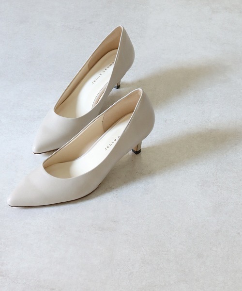 ポインテッドヒールパンプス【Made in Japan】<ふわさら>(113-38603)JELLY BEANS(ジェリービーンズ)（パンプス）｜JELLY BEANS（ジェリービーンズ）