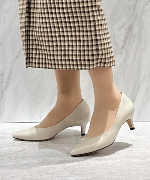 ポインテッドヒールパンプス【Made in Japan】<ふわさら>(113-38603)JELLY BEANS(ジェリービーンズ)（パンプス）｜JELLY BEANS（ジェリービーンズ）