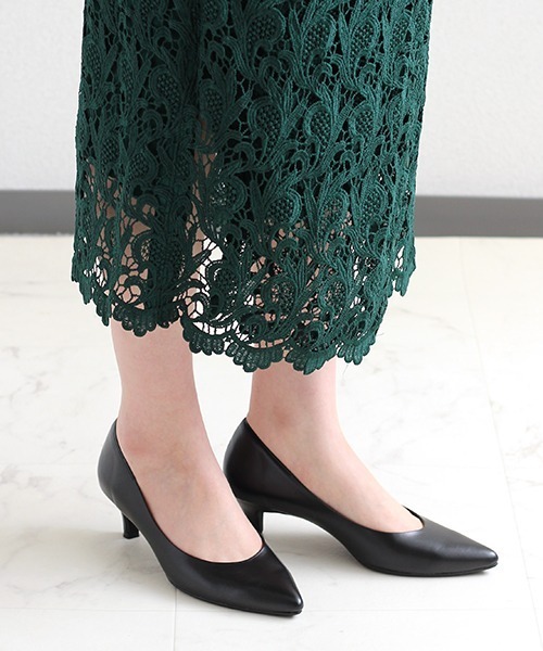 ポインテッドヒールパンプス【Made in Japan】<ふわさら>(113-38603)JELLY BEANS(ジェリービーンズ)（パンプス）｜JELLY BEANS（ジェリービーンズ）