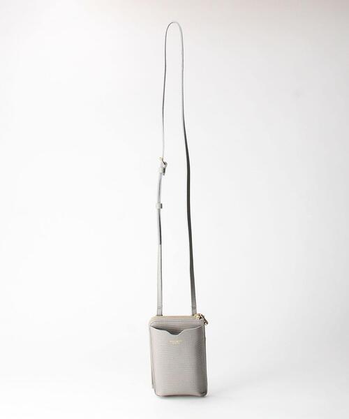 BEAUTY&YOUTH UNITED ARROWS（ビューティーアンドユースユナイテッドアローズ）の「＜VIOLAd’ORO＞レザーソリッドショルダーバッグ Ψ（ショルダーバッグ・レディース・ケリー/ライトグレー/ブラック/グレー/ピンク/モカ/イエロー・FREE）」の4枚目の写真