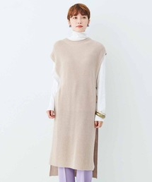 MEDE19F ロングニットベスト