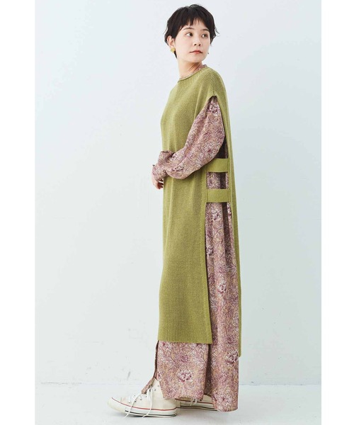 MEDE19F（メデジュウキュウ）の「ＭＥＤＥ１９Ｆ　ロングニットベスト（ニット/セーター・レディース・グリーン系その他/ベージュ・MEDIUM/LARGE/X-LARGE/XX-LARGE）」の21枚目の写真