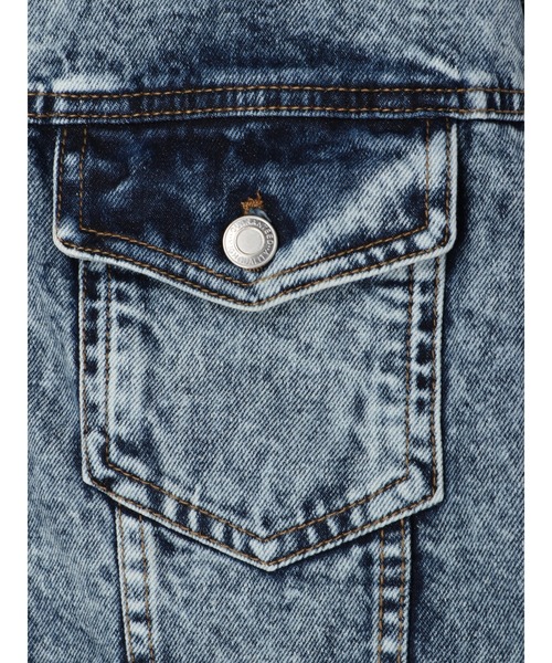 DURAS（デュラス）の「デニムジャケット（デニムジャケット・レディース・ブラック/インディゴブルー・FREE）」の7枚目の写真