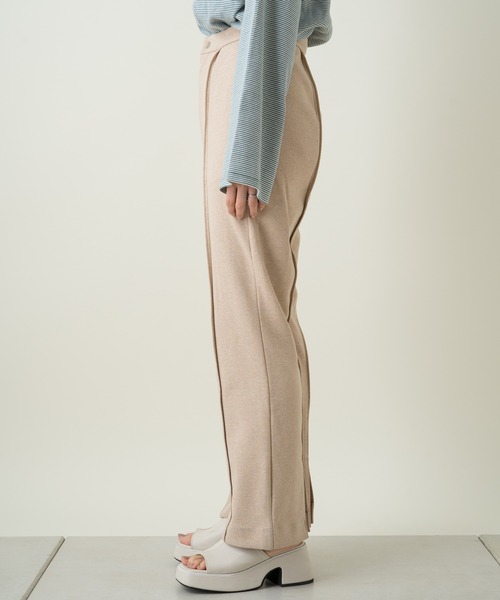 Kastane(カスタネ)の「【Thank Mat'l.】リサイクルポンチフレアスラックス(スラックス・レディース・オレンジ/インディゴブルー/キナリ・1/2)」の5枚目の写真