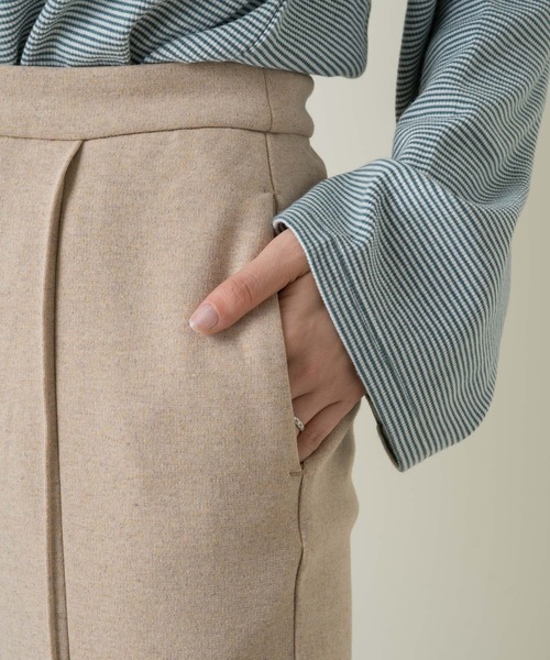 Kastane(カスタネ)の「【Thank Mat'l.】リサイクルポンチフレアスラックス(スラックス・レディース・オレンジ/インディゴブルー/キナリ・1/2)」の15枚目の写真