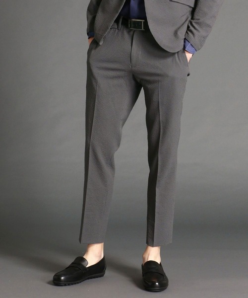 MONSIEUR NICOLE（ムッシュニコル）の「ストレッチサッカースラックス（スラックス・メンズ・ブラック/グレー/ライトグレー/ネイビー・SMALL/MEDIUM/LARGE/X-LARGE）」の3枚目の写真