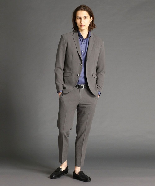 MONSIEUR NICOLE（ムッシュニコル）の「ストレッチサッカースラックス（スラックス・メンズ・ブラック/グレー/ライトグレー/ネイビー・SMALL/MEDIUM/LARGE/X-LARGE）」の14枚目の写真