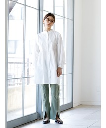 koe | バンドカラーシャツチュニック＊(シャツ/ブラウス)