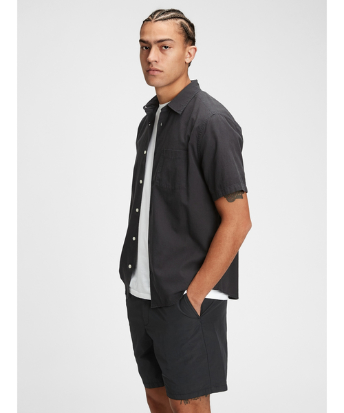 GAP（ギャップ）の「リネンコットン シャツ（シャツ/ブラウス・メンズ・ホワイト/ブルー/その他/その他2・M/L/S/XS/XL）」の4枚目の写真