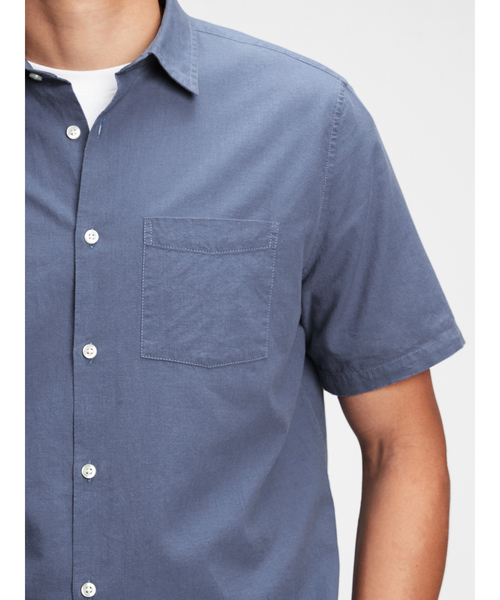 GAP（ギャップ）の「リネンコットン シャツ（シャツ/ブラウス・メンズ・ホワイト/ブルー/その他/その他2・M/L/S/XS/XL）」の8枚目の写真