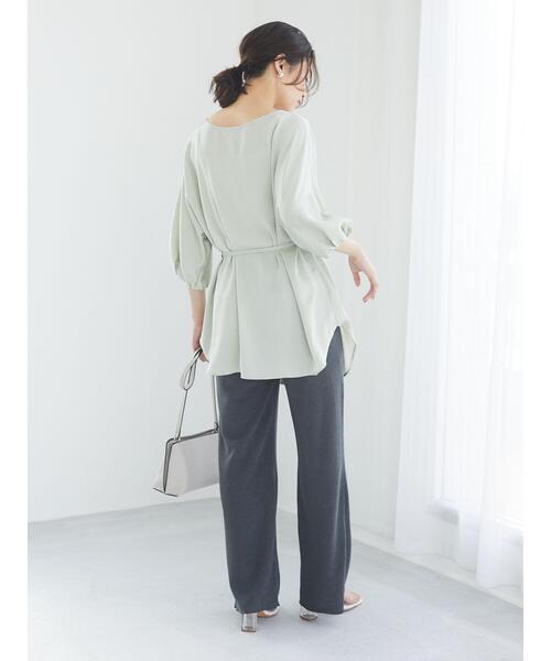 Green　Parks（グリーンパークス）の「パイルカットソーパンツ＊（その他パンツ・レディース・チャコールグレー/ベージュ/グリーン・FREE）」の15枚目の写真