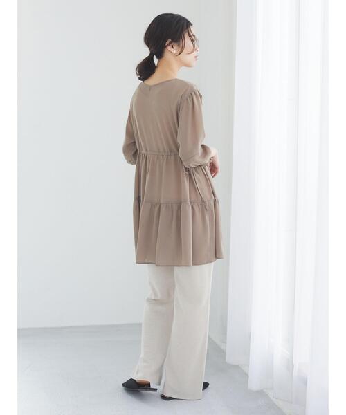 Green　Parks（グリーンパークス）の「パイルカットソーパンツ＊（その他パンツ・レディース・チャコールグレー/ベージュ/グリーン・FREE）」の13枚目の写真