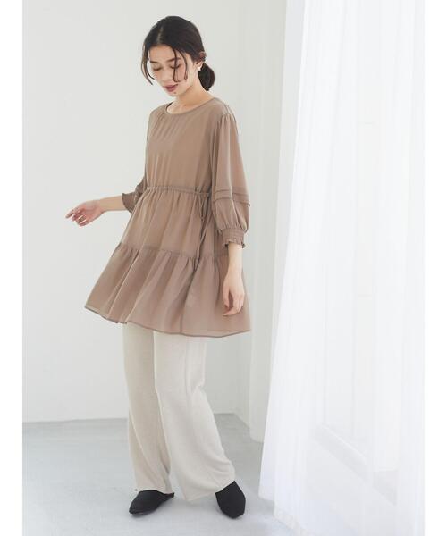 Green　Parks（グリーンパークス）の「パイルカットソーパンツ＊（その他パンツ・レディース・チャコールグレー/ベージュ/グリーン・FREE）」の11枚目の写真