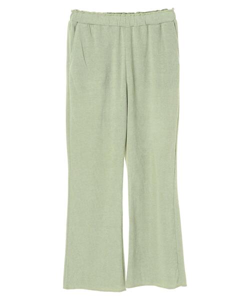 Green　Parks（グリーンパークス）の「パイルカットソーパンツ＊（その他パンツ・レディース・チャコールグレー/ベージュ/グリーン・FREE）」の3枚目の写真