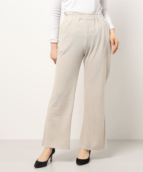 Green　Parks（グリーンパークス）の「パイルカットソーパンツ＊（その他パンツ・レディース・チャコールグレー/ベージュ/グリーン・FREE）」の7枚目の写真