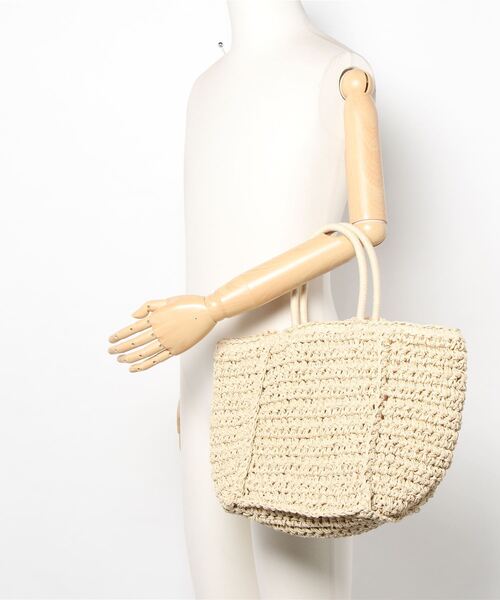 Honeys（ハニーズ）の「雑材シンプルトートＢａｇ（トートバッグ・レディース・ベージュ/キナリ/ブラウン・FREE）」の17枚目の写真