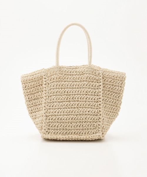 Honeys（ハニーズ）の「雑材シンプルトートＢａｇ（トートバッグ・レディース・ベージュ/キナリ/ブラウン・FREE）」の4枚目の写真