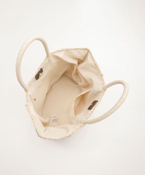 Honeys（ハニーズ）の「雑材シンプルトートＢａｇ（トートバッグ・レディース・ベージュ/キナリ/ブラウン・FREE）」の18枚目の写真