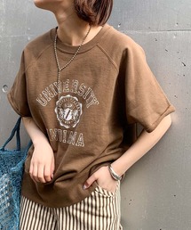 CIAOPANIC TYPY | カレッジプリントハーフスリーブスウェット(Tシャツ/カットソー)