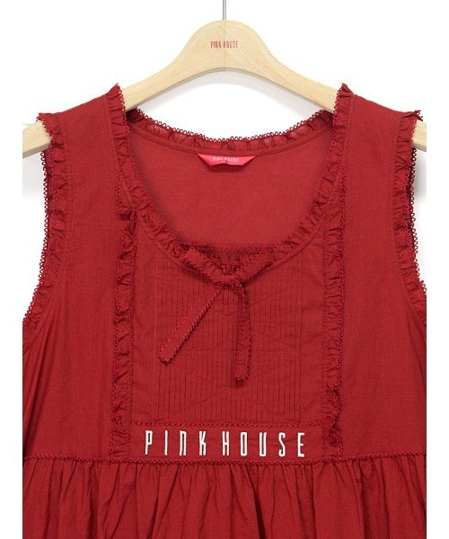 PINK HOUSE（ピンクハウス）の「ハートフリルタブリエ（その他トップス