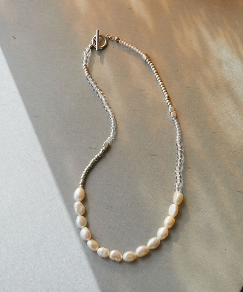 GALLARDAGALANTE（ガリャルダガランテ）の「ミックスパールショートネックレス【オンラインストア限定商品】（ネックレス・レディース・シルバー・FREE）」の5枚目の写真