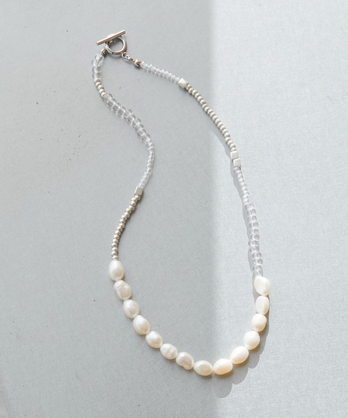 GALLARDAGALANTE（ガリャルダガランテ）の「ミックスパールショートネックレス【オンラインストア限定商品】（ネックレス・レディース・シルバー・FREE）」の7枚目の写真