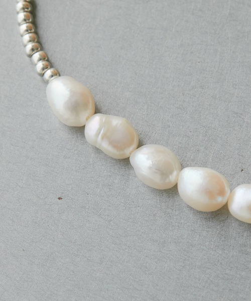 GALLARDAGALANTE（ガリャルダガランテ）の「ミックスパールショートネックレス【オンラインストア限定商品】（ネックレス・レディース・シルバー・FREE）」の8枚目の写真