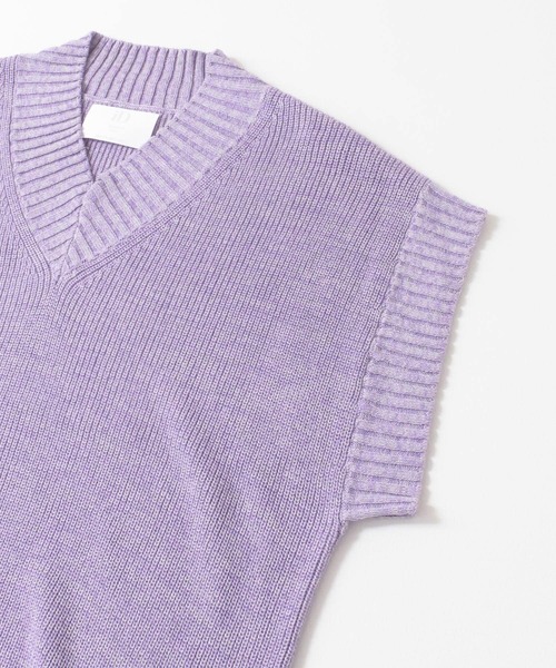 URBAN RESEARCH(アーバンリサーチ)の「URBAN RESEARCH iD OVERSIZED MIXED KNIT VEST(ニット/セーター・メンズ・ブラック/パープル/グリーン・FREE)」の12枚目の写真