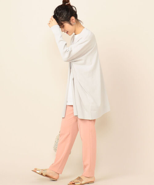 NOLLEY’S Sophi（ノーリーズソフィ）の「スクウェアはおり（カーディガン/ボレロ・レディース・チャコールグレー/ベージュ・38）」の13枚目の写真