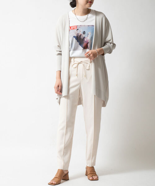 NOLLEY’S Sophi（ノーリーズソフィ）の「スクウェアはおり（カーディガン/ボレロ・レディース・チャコールグレー/ベージュ・38）」の18枚目の写真