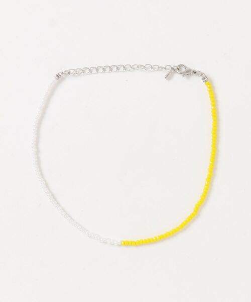 dictionary（ディクショナリー）の「【dictionary】カラー ビーズ アンクレット（アンクレット・レディース・ホワイト×イエロー/ホワイト×ブルー/ホワイト系その他/ホワイト×ブラック/グリーン×オレンジ/レッド系その他・FREE）」の4枚目の写真