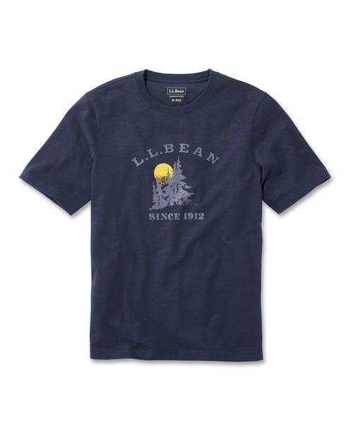 L.L.Bean（エルエルビーン）の「ジャパン・フィット　レイクウォッシュ・オーガニック・コットン・グラフィック・ティ、グラフィック 2 ジャパン・フィット（Tシャツ/カットソー・メンズ・ネイビー系/グリーン/ダークネイビー/オリーブドラブ/オレンジ/ホワイト/ネイビー系2/ダークグリーン/インディゴブルー/ホワイト系その他2・SMALL/MEDIUM/LARGE/X-LARGE/XX-LARGE）」の8枚目の写真