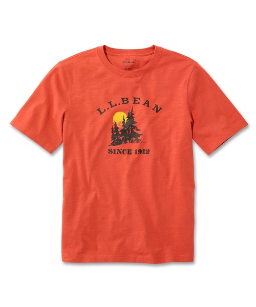 L.L.Bean（エルエルビーン）の「ジャパン・フィット　レイクウォッシュ・オーガニック・コットン・グラフィック・ティ、グラフィック 2 ジャパン・フィット（Tシャツ/カットソー・メンズ・ネイビー系/グリーン/ダークネイビー/オリーブドラブ/オレンジ/ホワイト/ネイビー系2/ダークグリーン/インディゴブルー/ホワイト系その他2・SMALL/MEDIUM/LARGE/X-LARGE/XX-LARGE）」の10枚目の写真