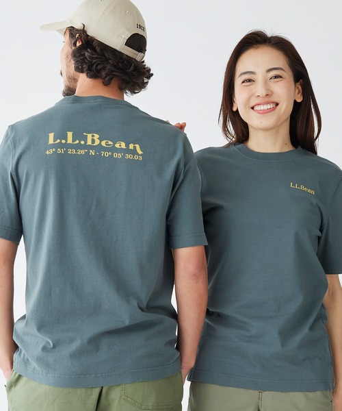 L.L.Bean（エルエルビーン）の「ジャパン・フィット　レイクウォッシュ・オーガニック・コットン・グラフィック・ティ、グラフィック 2 ジャパン・フィット（Tシャツ/カットソー・メンズ・ネイビー系/グリーン/ダークネイビー/オリーブドラブ/オレンジ/ホワイト/ネイビー系2/ダークグリーン/インディゴブルー/ホワイト系その他2・SMALL/MEDIUM/LARGE/X-LARGE/XX-LARGE）」の3枚目の写真