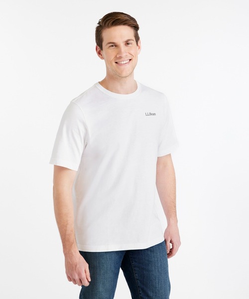 L.L.Bean（エルエルビーン）の「ジャパン・フィット　レイクウォッシュ・オーガニック・コットン・グラフィック・ティ、グラフィック 2 ジャパン・フィット（Tシャツ/カットソー・メンズ・ネイビー系/グリーン/ダークネイビー/オリーブドラブ/オレンジ/ホワイト/ネイビー系2/ダークグリーン/インディゴブルー/ホワイト系その他2・SMALL/MEDIUM/LARGE/X-LARGE/XX-LARGE）」の11枚目の写真