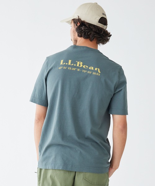 L.L.Bean（エルエルビーン）の「ジャパン・フィット　レイクウォッシュ・オーガニック・コットン・グラフィック・ティ、グラフィック 2 ジャパン・フィット（Tシャツ/カットソー・メンズ・ネイビー系/グリーン/ダークネイビー/オリーブドラブ/オレンジ/ホワイト/ネイビー系2/ダークグリーン/インディゴブルー/ホワイト系その他2・SMALL/MEDIUM/LARGE/X-LARGE/XX-LARGE）」の17枚目の写真