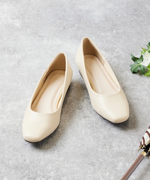 晴雨兼用スクエアトゥ防水パンプス ヒールパンプス レディース レインシューズ Menue メヌエ のファッション通販 Zozotown