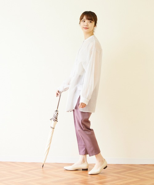 menue(メヌエ)の「晴雨兼用スクエアトゥ防水パンプス ヒールパンプス レディース(レインシューズ・レディース・ブラック/アイボリー/グレイッシュベージュ・22.5cm/23.5cm/24.5cm/25.5cm/23.0cm/24.0cm/25.0cm/26.0cm/21.5cm/22.0cm)」の5枚目の写真
