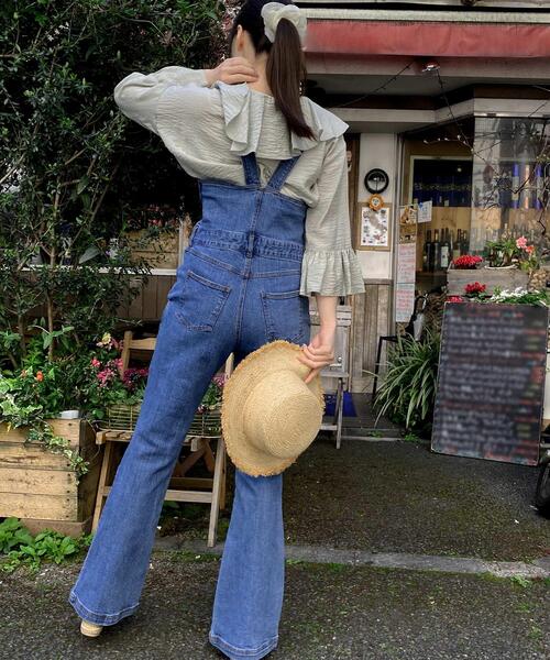 INGNI（イング）の「タイトデニム／サロペット（サロペット/オーバーオール・レディース・アイボリー/インディゴブルー/ブルー系その他/ブルー系その他3・M）」の3枚目の写真