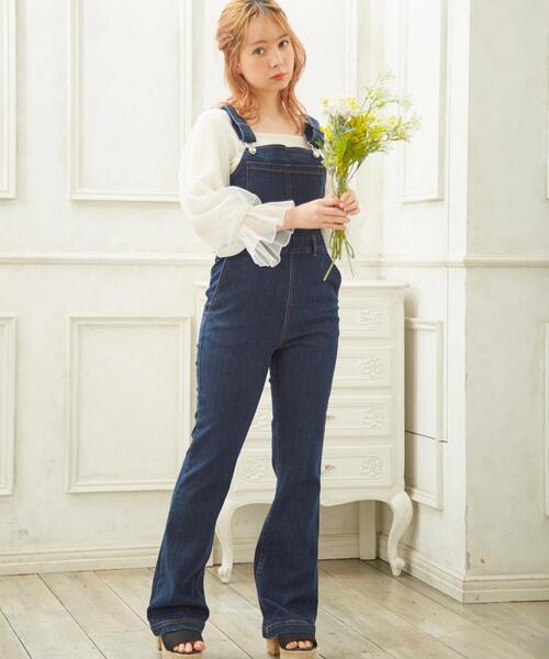 INGNI（イング）の「タイトデニム／サロペット（サロペット/オーバーオール・レディース・アイボリー/インディゴブルー/ブルー系その他/ブルー系その他3・M）」の15枚目の写真