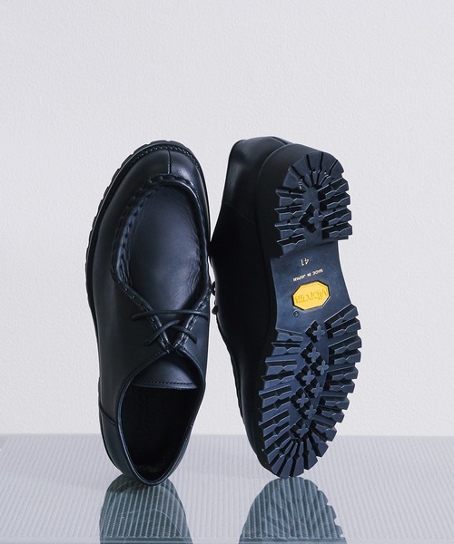 PADORNE チロリアンシューズ 防水 ブラック PU8379-2401 PADRONE パドローネ / TYROLEAN SHOES (WATER PROOF LEATHER