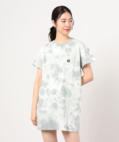 ROXY（ロキシー）の「ROXY/ロキシー   タイダイ柄Ｔシャツワンピース   RDR212021（ワンピース・レディース・ブルー/カーキ/パープル・S/M）」の15枚目の写真
