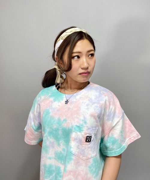 ROXY（ロキシー）の「ROXY/ロキシー   タイダイ柄Ｔシャツワンピース   RDR212021（ワンピース・レディース・ブルー/カーキ/パープル・S/M）」の16枚目の写真