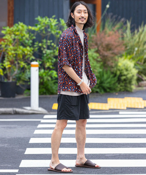 URBAN RESEARCH Sonny Label（アーバンリサーチサニーレーベル）の「オーバーサイズパターンシャツ（シャツ/ブラウス・メンズ・イエロー/オレンジ/グレー・LARGE/MEDIUM）」の5枚目の写真