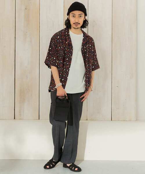 URBAN RESEARCH Sonny Label（アーバンリサーチサニーレーベル）の「オーバーサイズパターンシャツ（シャツ/ブラウス・メンズ・イエロー/オレンジ/グレー・LARGE/MEDIUM）」の8枚目の写真